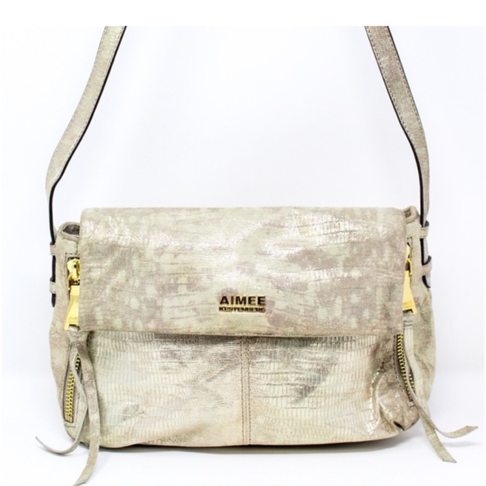 NWOT Aimee Kestenberg RARE Bali Metallic Sunrise Bag